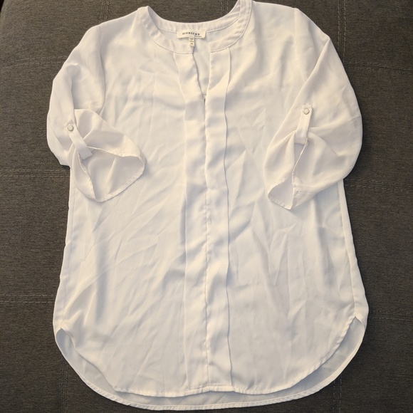 Monteau Tops - White Blouse